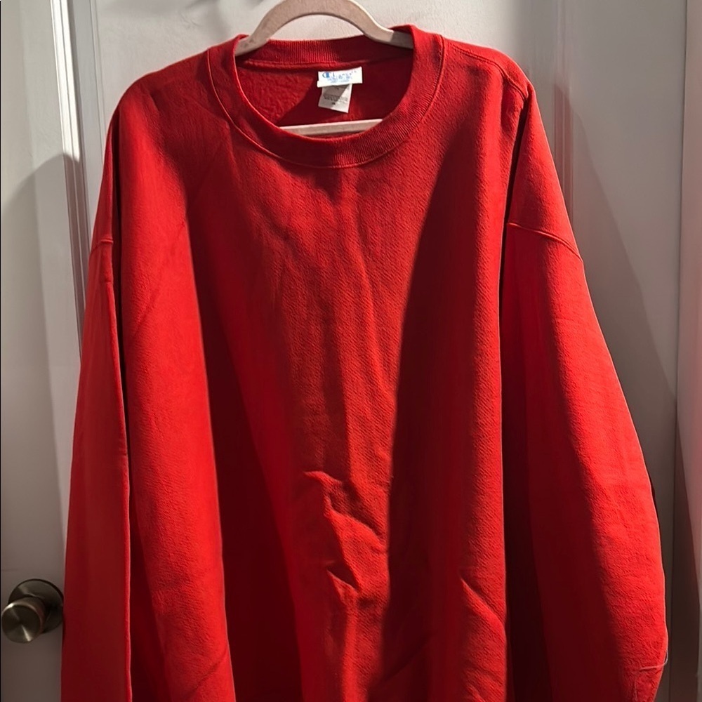 🦸‍♂️Big & Tall Champion Bold Red Reverse Weave Sweatshirt 3X-Large